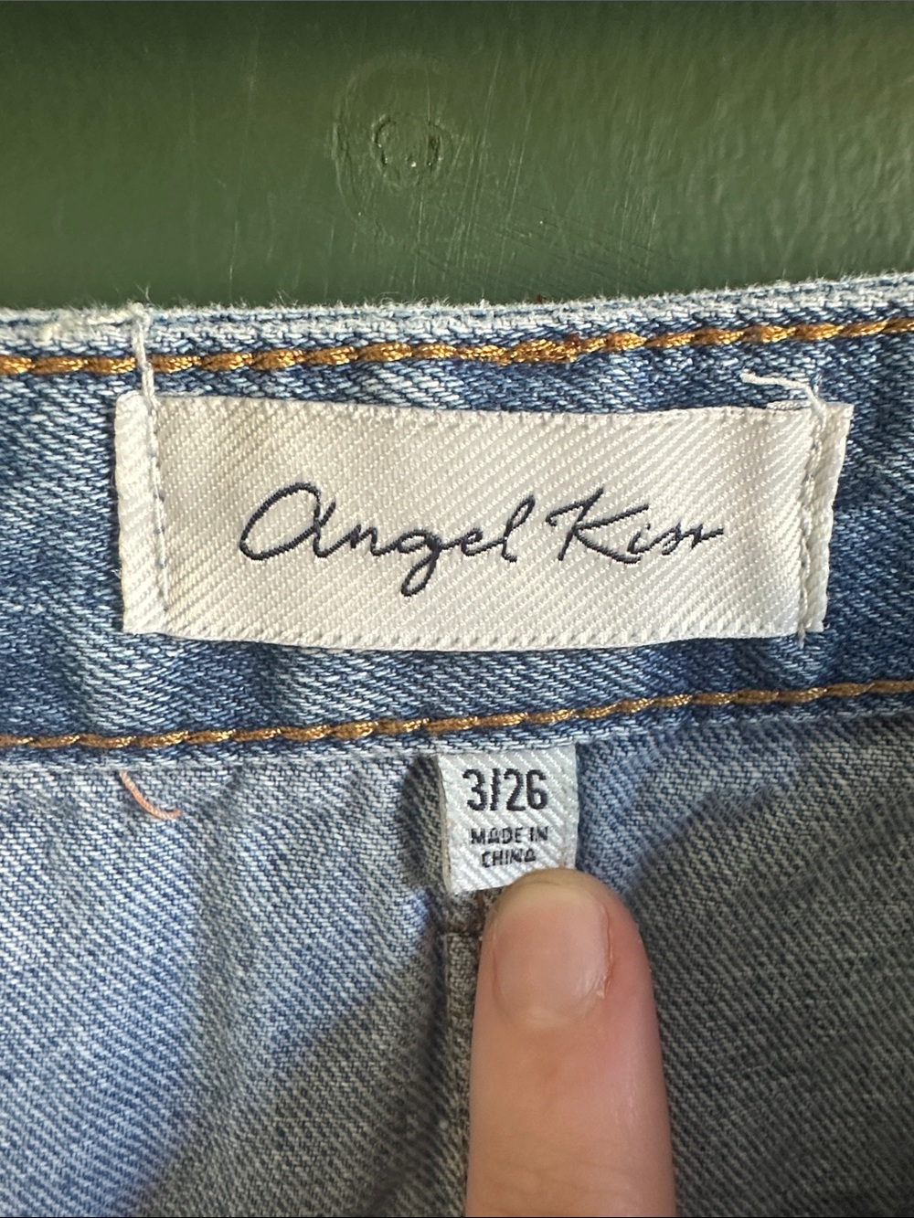 Angel Kiss Light Blue Denim Cargo Skirt Size 3/26 - Picture 2 of 14